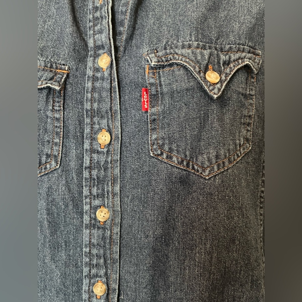 Women’s Levi Red Tab Western Shirt, Size Small - Picture 3 of 7